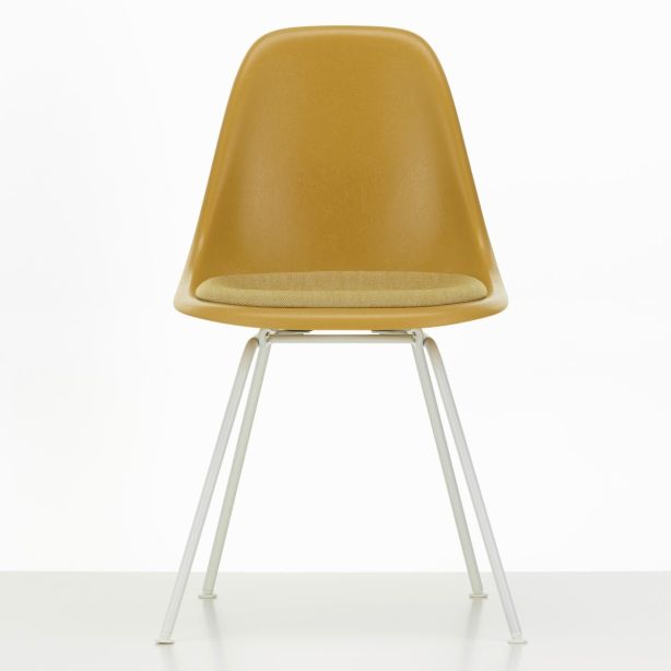 Eames Fiberglass Side Chair DSX, gepolstert