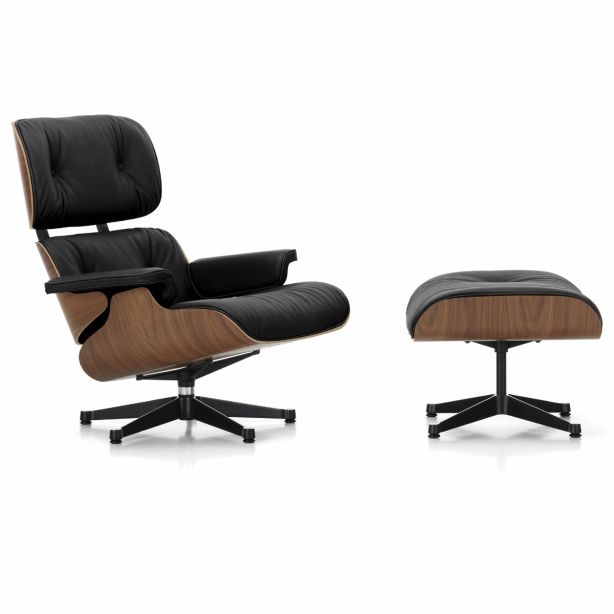 Eames Lounge Chair Nussbaum Dunkel