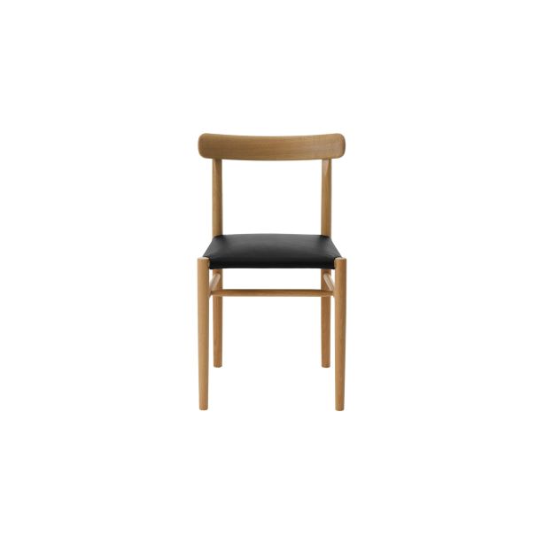 Lightwood Armless Chair, gepolstert