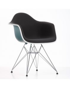 Eames Plastic Armchair DAR, gepolstert